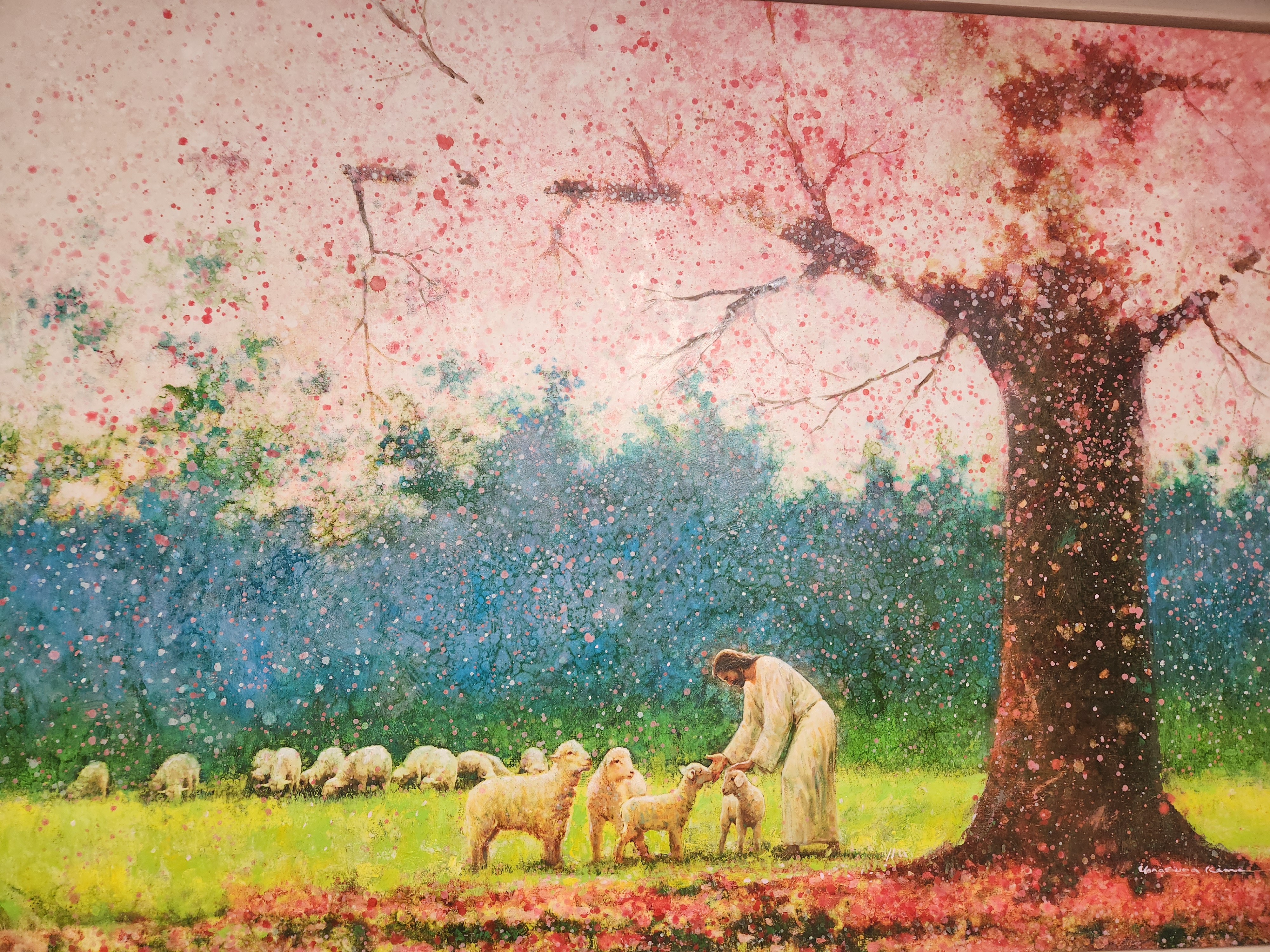 마음사랑 정신건강의학과 내부에 걸린 그림 — 선한 목자